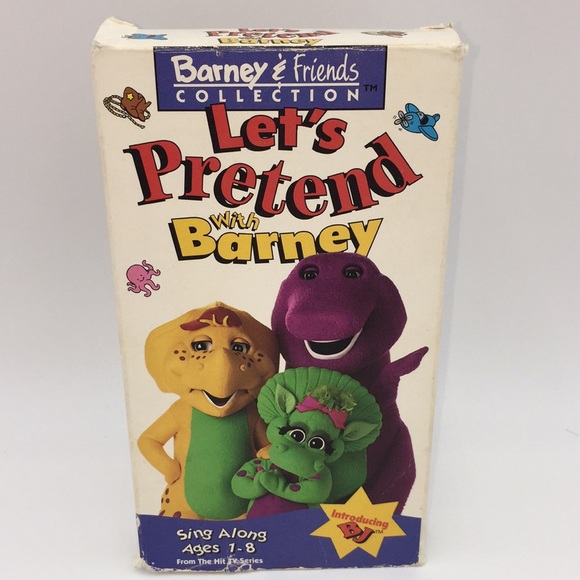 Barney & Friends Let’s Pretend with Barney VHS - Picture 1 of 8